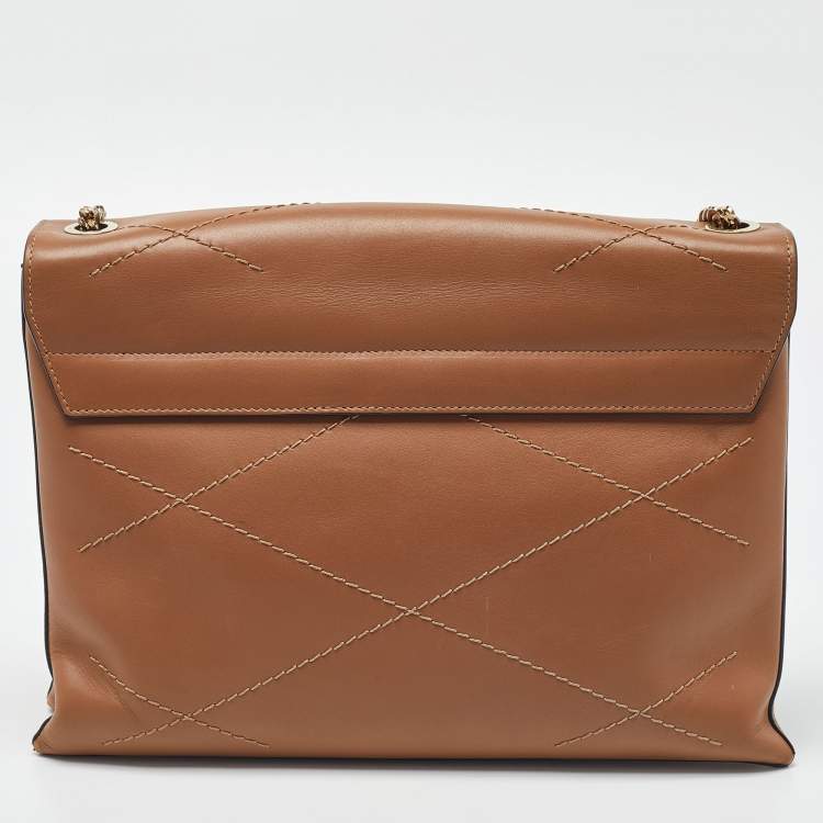 Pre Owned Lanvin Beige Quilted Leather Sugar Shoulder Bag