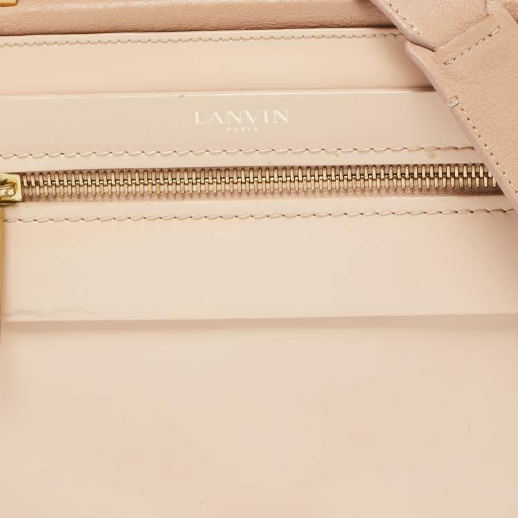 Pre Owned Lanvin Old Rose Patent Leather Padam Flap Bag