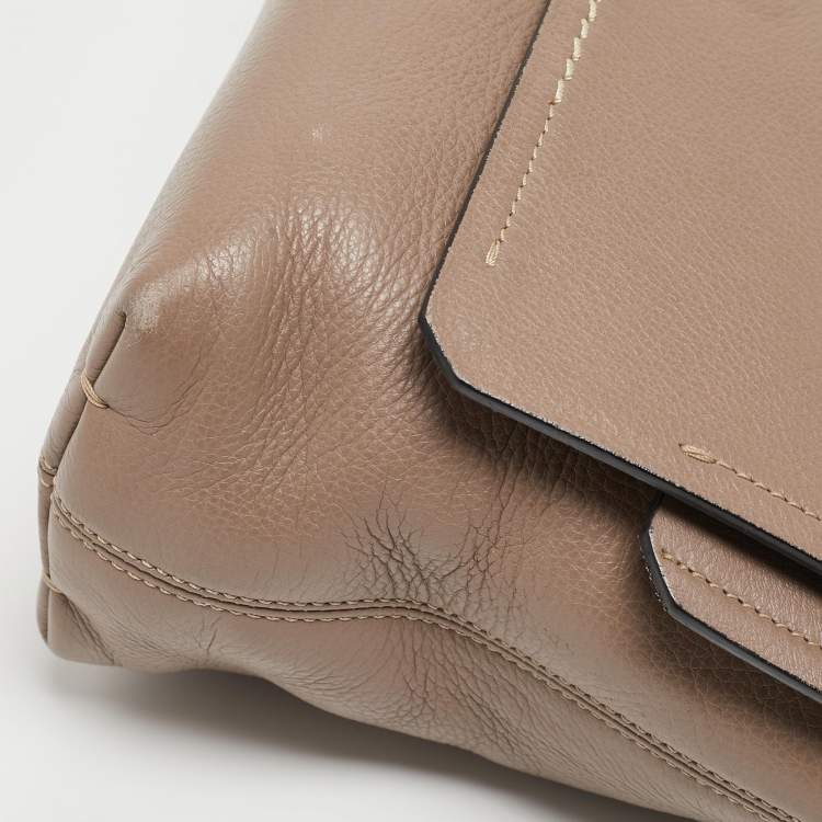 Pre Owned Lanvin Beige Leather Happy Shoulder Bag