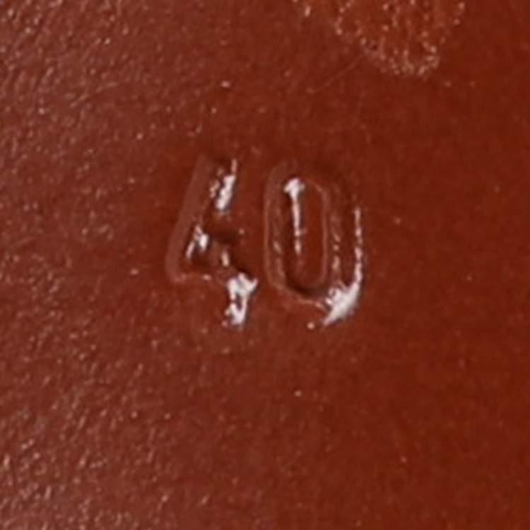 Pre Owned Lanvin Size 40 Black/Green Fabric and Leather Pumps