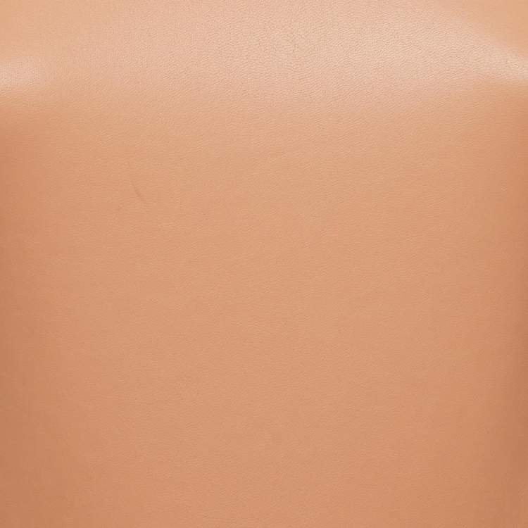 Pre Owned Lapointe Pink Faux Leather Sleeveless Bodysuit S