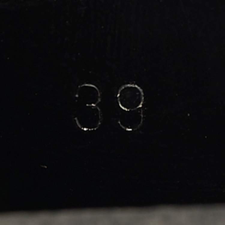 مملوكة مسبقًا Laurence Dacade Size 39 Black/Gold Leather Block Heel Pumps