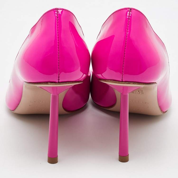 Pre Owned Le Silla Pink Patent Leather Pointed Toe Pumps Size 37