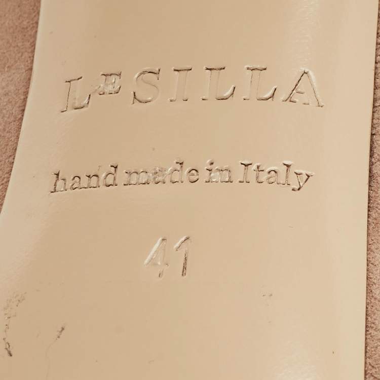 Pre Owned Le Silla Beige Suede Pointed Toe Pumps Size 41