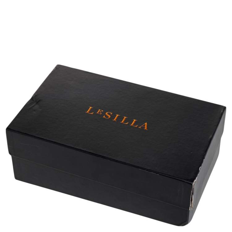 Pre Owned Le Silla Black/Clear PVC And Patent Leather Nicole Crystal Embellished Stiletto Pumps Size 38