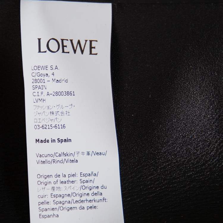 Pre Owned Loewe Black Leather Obi Corset Belt M