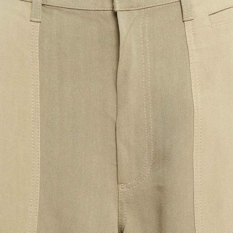 Pre Owned Loewe Brown Linen Blend Patch Pocket Cargo Pants S