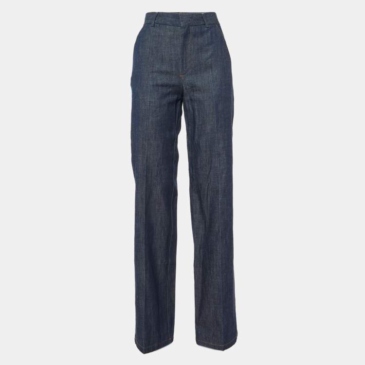 Pre Owned Loewe Blue Denim Tailored Jeans S/Waist 29"