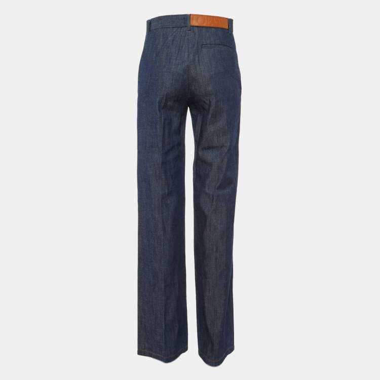 Pre Owned Loewe Blue Denim Tailored Jeans S/Waist 29"
