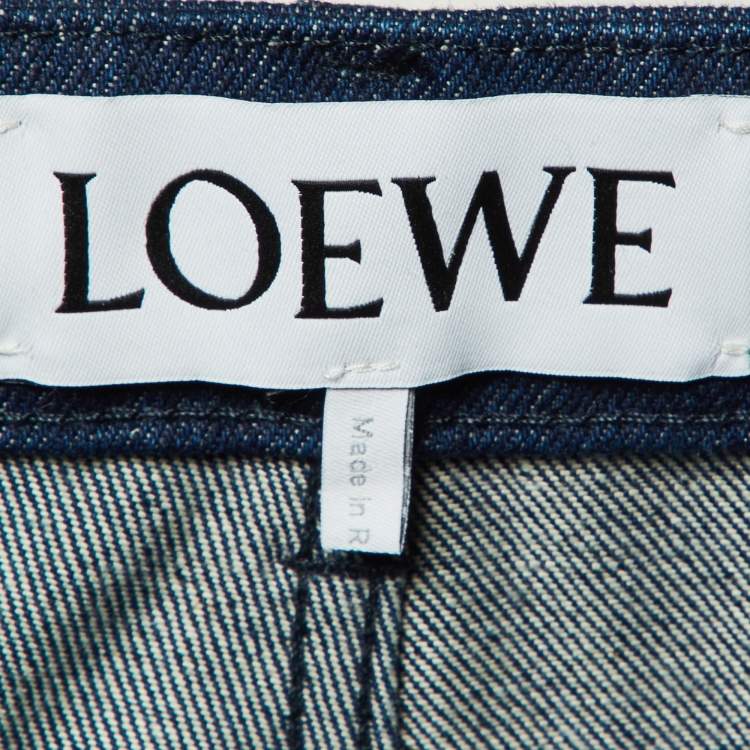 Pre Owned Loewe Blue Denim Fisherman Cuffed Jeans XXL/Waist 37"
