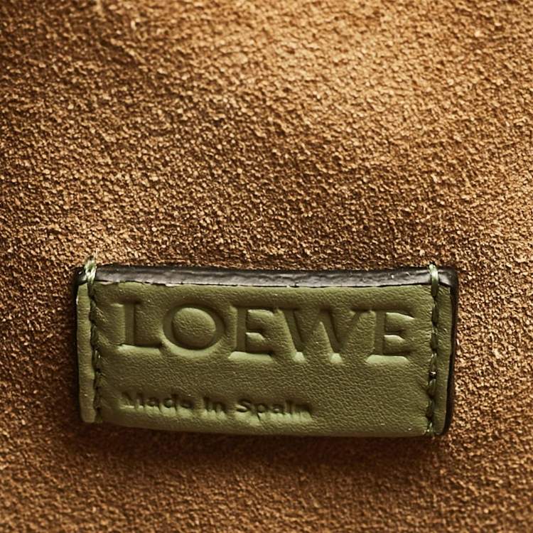 Pre Owned Loewe Rosemary Leather Ondas Flamenco Knot Shoulder Bag