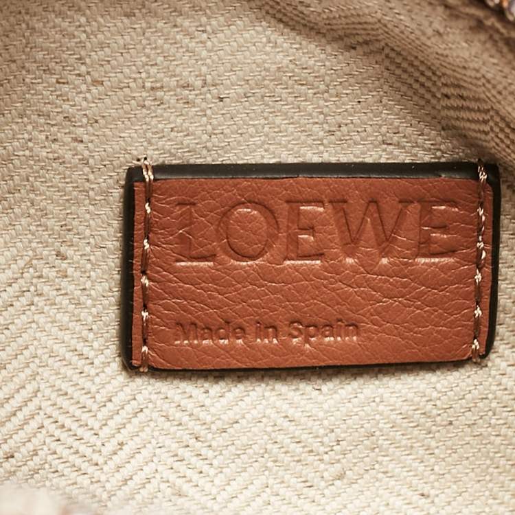 Pre Owned Loewe Brown Leather Small Puzzle Shoulder Bag