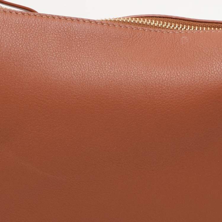 Pre Owned Loewe Brown Leather Mini Hammock Crossbody Bag