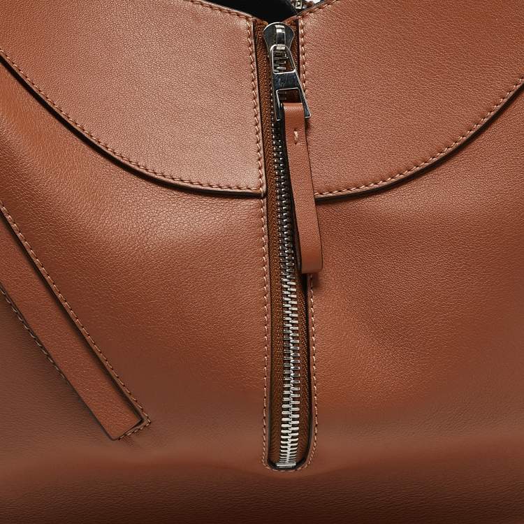 Pre Owned Loewe Brown Leather Medium Hammock Shoulder Bag