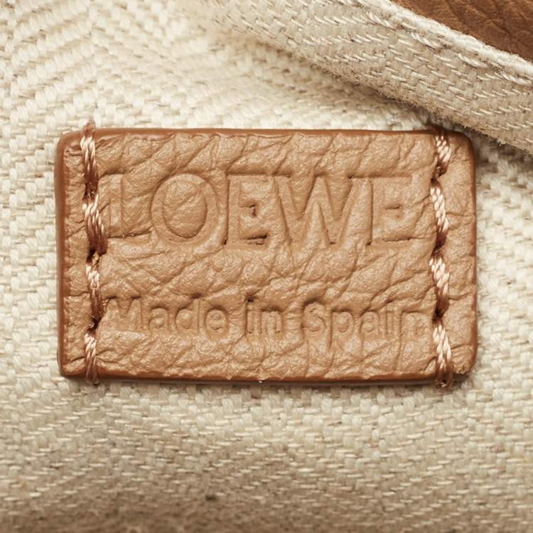 Pre Owned Loewe Brown Leather Mini Puzzle Shoulder Bag