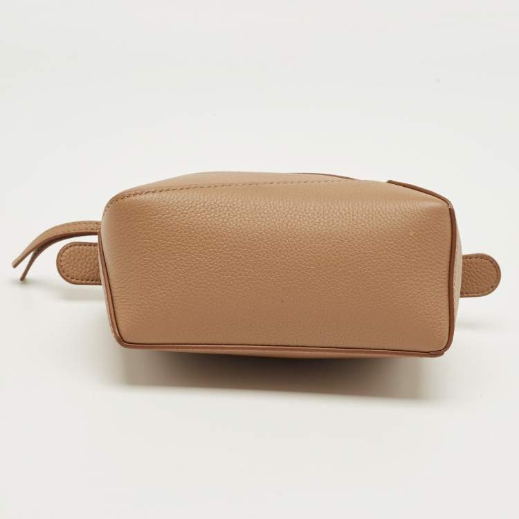 Pre Owned Loewe Brown Leather Mini Puzzle Shoulder Bag