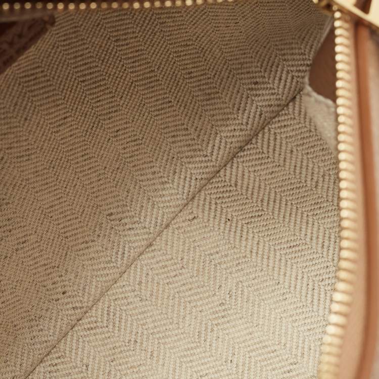Pre Owned Loewe Brown Leather Mini Puzzle Shoulder Bag
