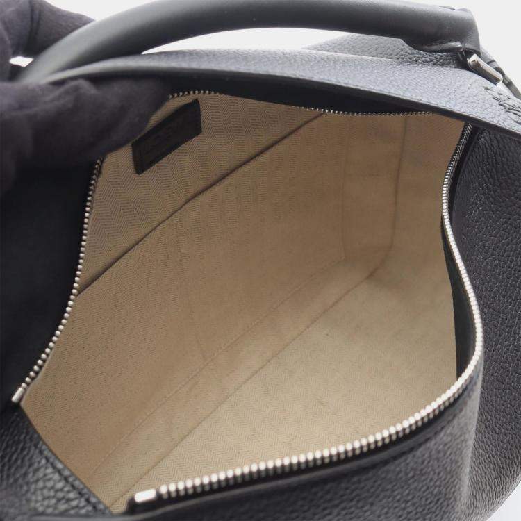 Pre Owned Loewe Puzzle Edge Large Black Leather Shoulder Bag