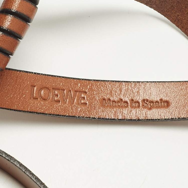 Pre Owned Loewe Candle Brown Leather Basket Bag