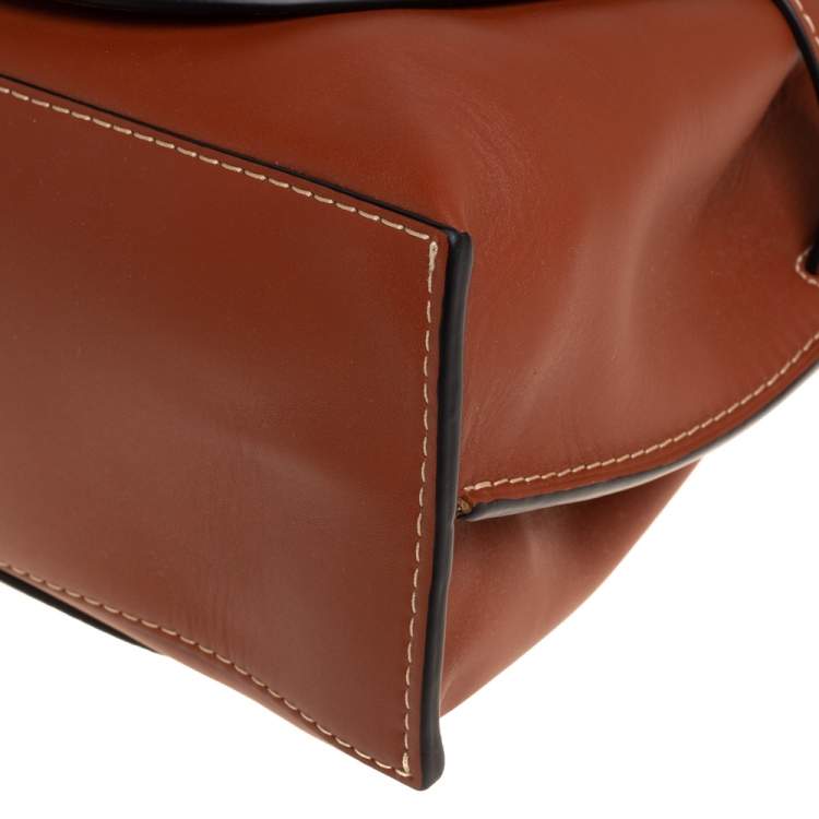 Pre Owned Loewe Brown Leather Gate Tote