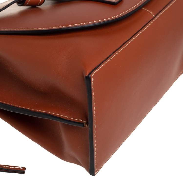 Pre Owned Loewe Brown Leather Gate Tote