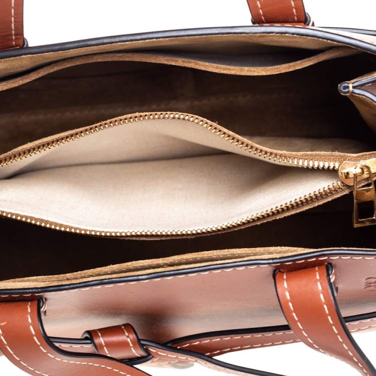 Pre Owned Loewe Brown Leather Gate Tote