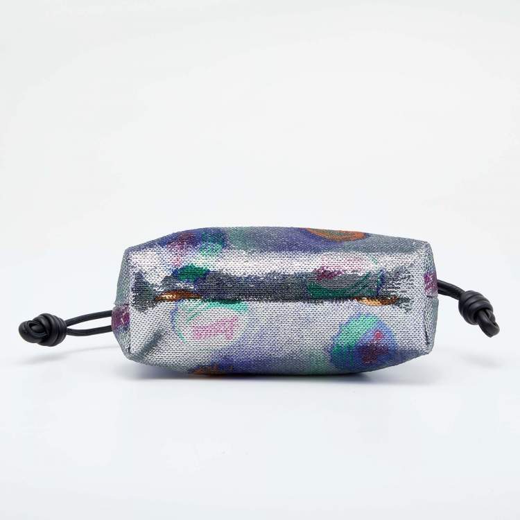 Pre Owned Loewe Multicolor Sequins And Leather Paula's Ibiza Flamenco Clutch