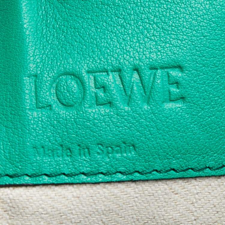 Pre Owned Loewe Brown/Blue Leather Medium Stars Hammock Shoulder Bag