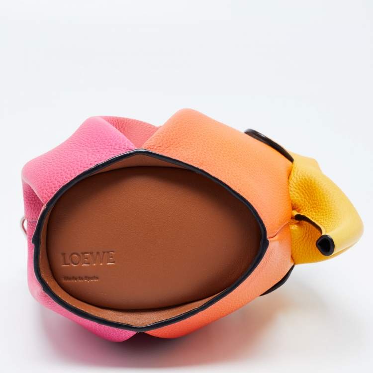 Pre Owned Loewe Multicolor Leather Mini Elephant Crossbody Bag