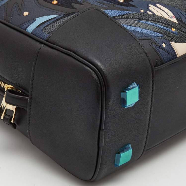 Pre Owned Loewe x Howl's Moving Castle Black Leather Amazona 28 Satchel