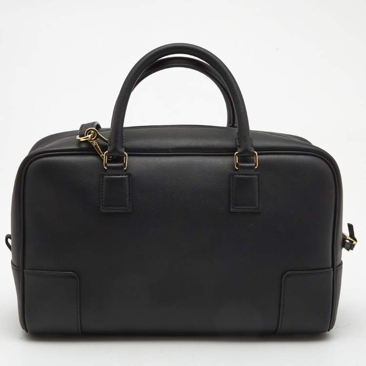 Pre Owned Loewe x Howl's Moving Castle Black Leather Amazona 28 Satchel