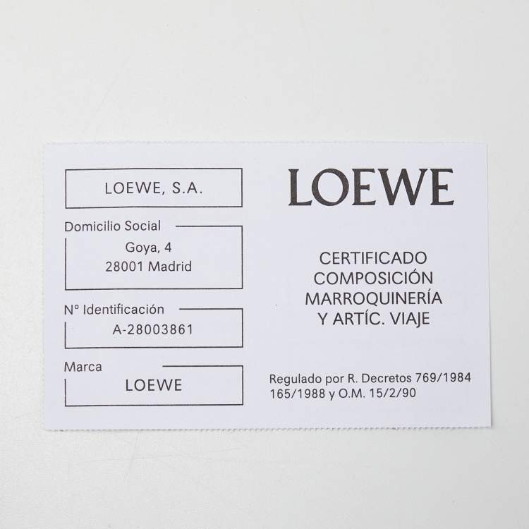 Pre Owned Loewe Tan Leather Small Sailor Drawstring Bag