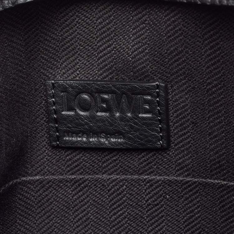 Pre Owned Loewe Black Leather Anagram T Pouch