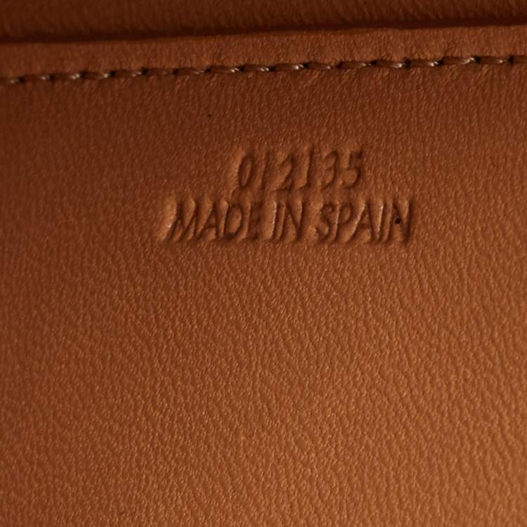 Pre Owned Loewe Avocado Green Leather Goya Shoulder Bag