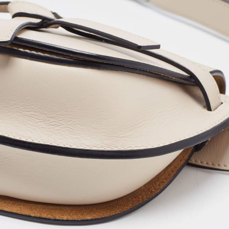 Pre Owned Loewe Grey Leather Mini Gate Belt Bag