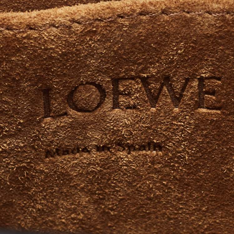Pre Owned Loewe Grey Leather Mini Gate Belt Bag