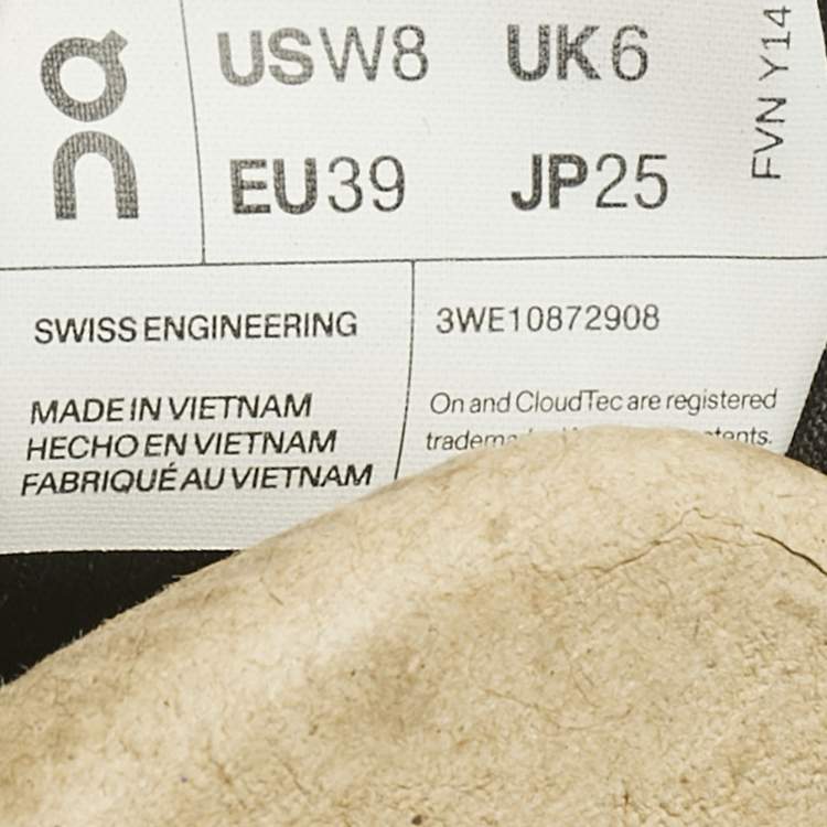 Pre Owned Loewe x On Green/White Fabric Cloudtilt 2 Sneakers Size 39