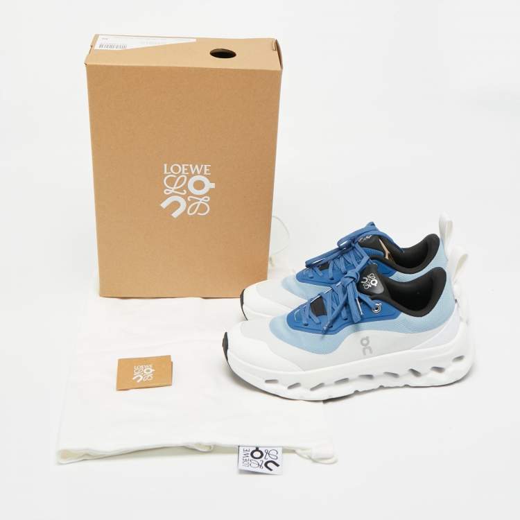 Pre Owned Loewe x On Blue/White Fabric Cloudtilt 2 Sneakers Size 39