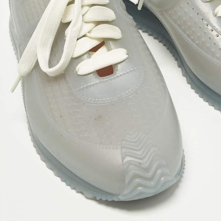 Pre Owned Loewe Flow Runner Size 38 Transparent Rubber Lace Up Sneakers