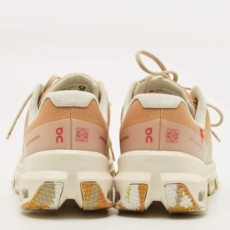 Pre Owned Loewe X On Cloudventure Size 37 Yellow Canvas Lace Up Sneakers