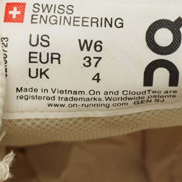 Pre Owned Loewe X On Cloudventure Size 37 Yellow Canvas Lace Up Sneakers