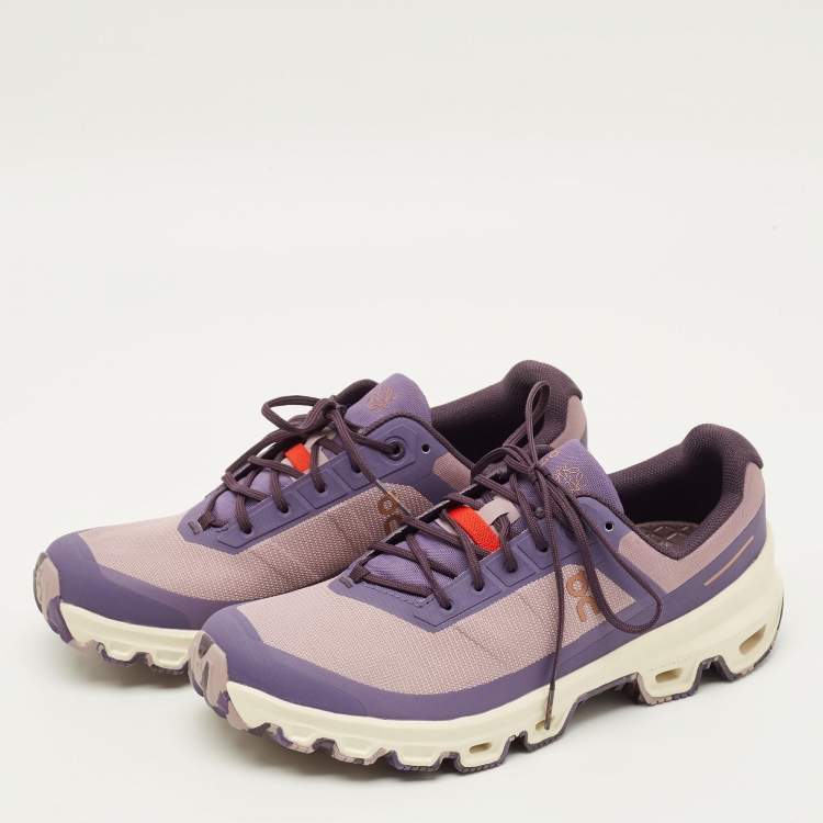 Pre Owned Loewe X On Cloudventure Size 39 Two Tone Canvas Lace Up Sneakers