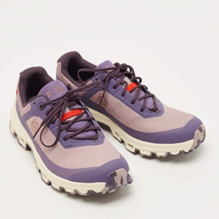 Pre Owned Loewe X On Cloudventure Size 39 Two Tone Canvas Lace Up Sneakers