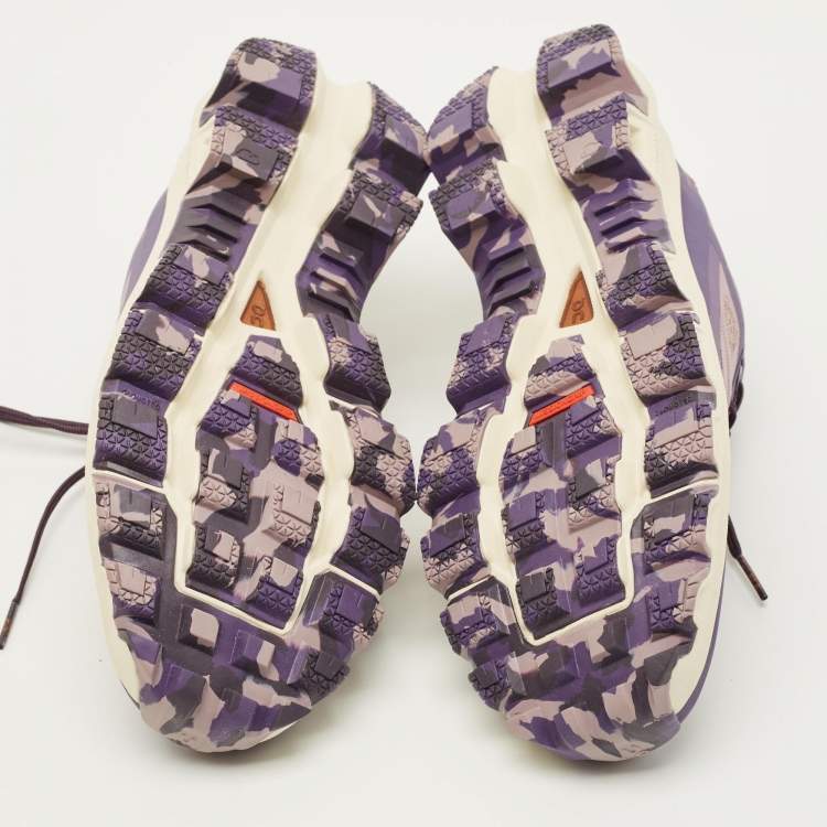 Pre Owned Loewe X On Cloudventure Size 39 Two Tone Canvas Lace Up Sneakers