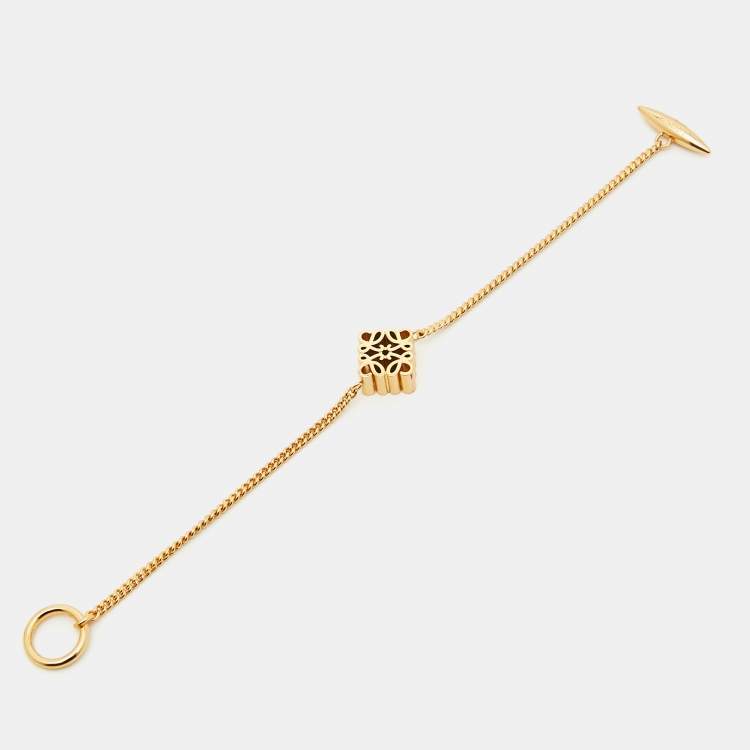 【送料&関税込】Loewe Gold l Bracelet Loewe Gold Gold Bracelet Jewelry Authentic | eBay