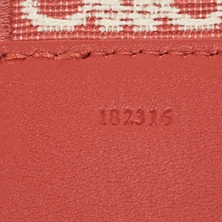 Pre Owned Loewe Orange/Beige Anagram Canvas and Leather Adjustable Bag Strap
