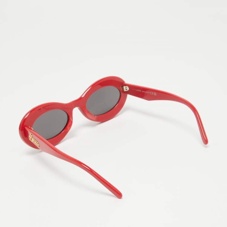 Pre Owned Loewe Red/Black LW40110U Paula's Ibiza Loop Sunglasses