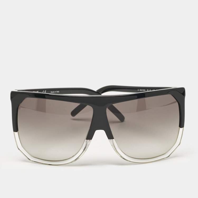 Pre Owned Loewe Black/White Gradient SLW943 Filipa Square Sunglasses
