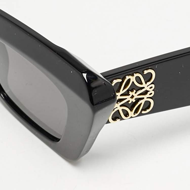 Pre Owned Loewe Black LW40036I Anagram Cat Eye Sunglasses