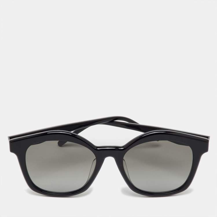 Pre Owned Loewe Black/Grey Gradient LW40079U Curvy Square Sunglasses